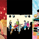 Cover credits, from Left to Right: Sandra Lanz, Jaime Hernandez, and Art Baltazar.